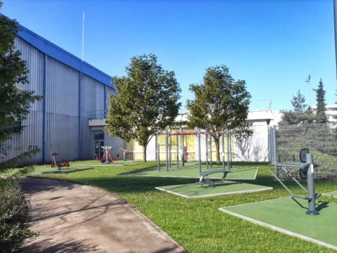 Aire de fitness à l'université de Nanterre